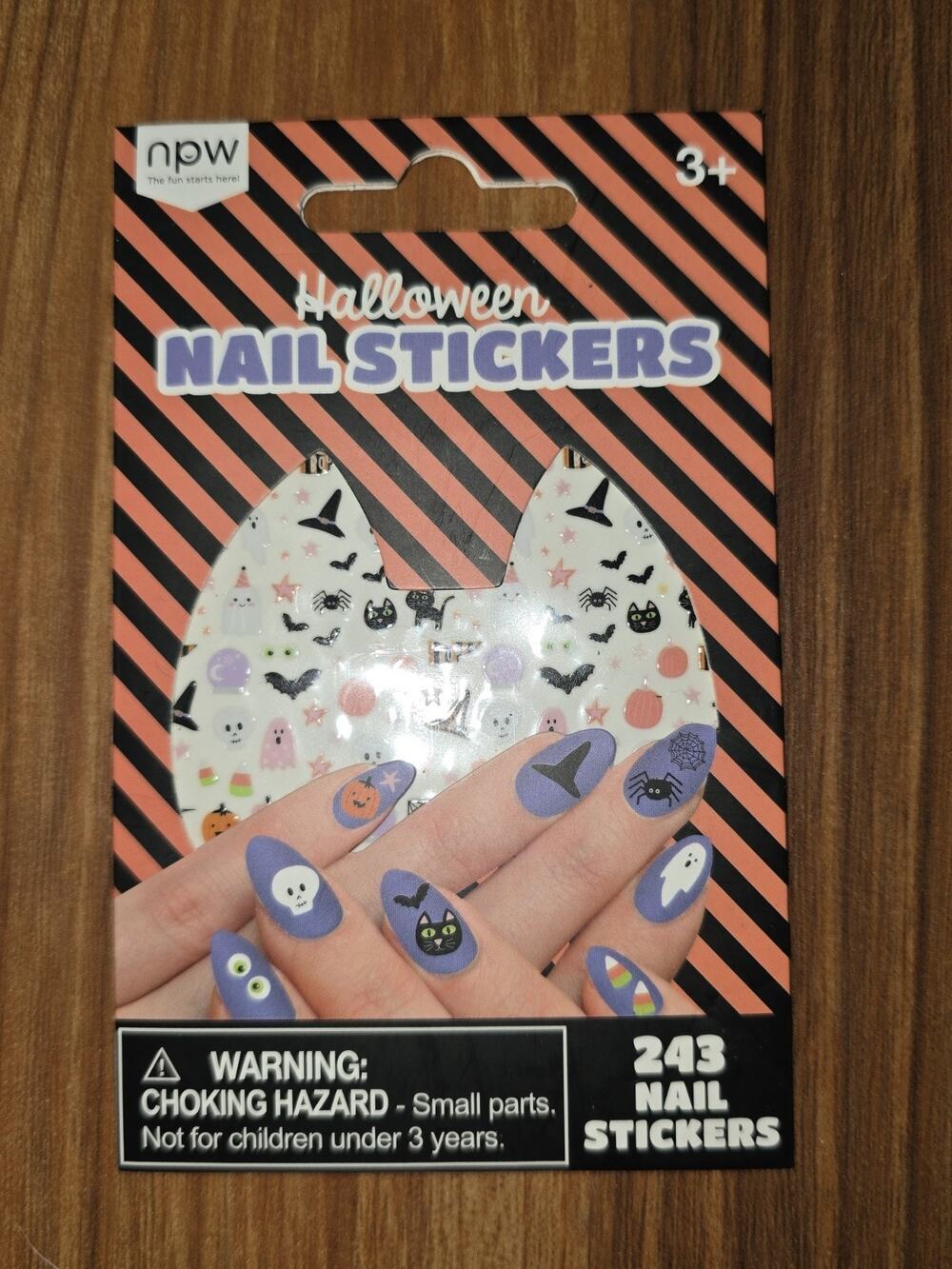 NPW Halloween Nail Stickers 243 Count Stickers Per Pack 1 Pack S13